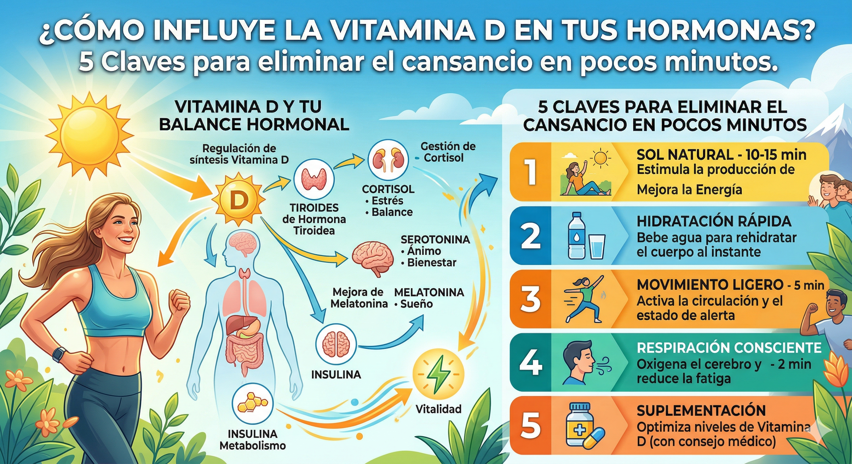 Como afecta vitamina D a tus hormonas